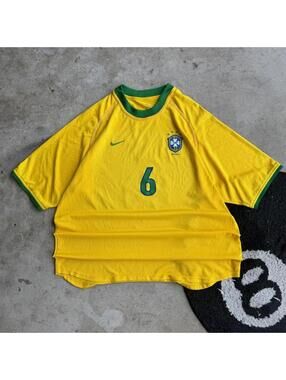 Y2K Vintage Nike Brazil Soccer Jersey